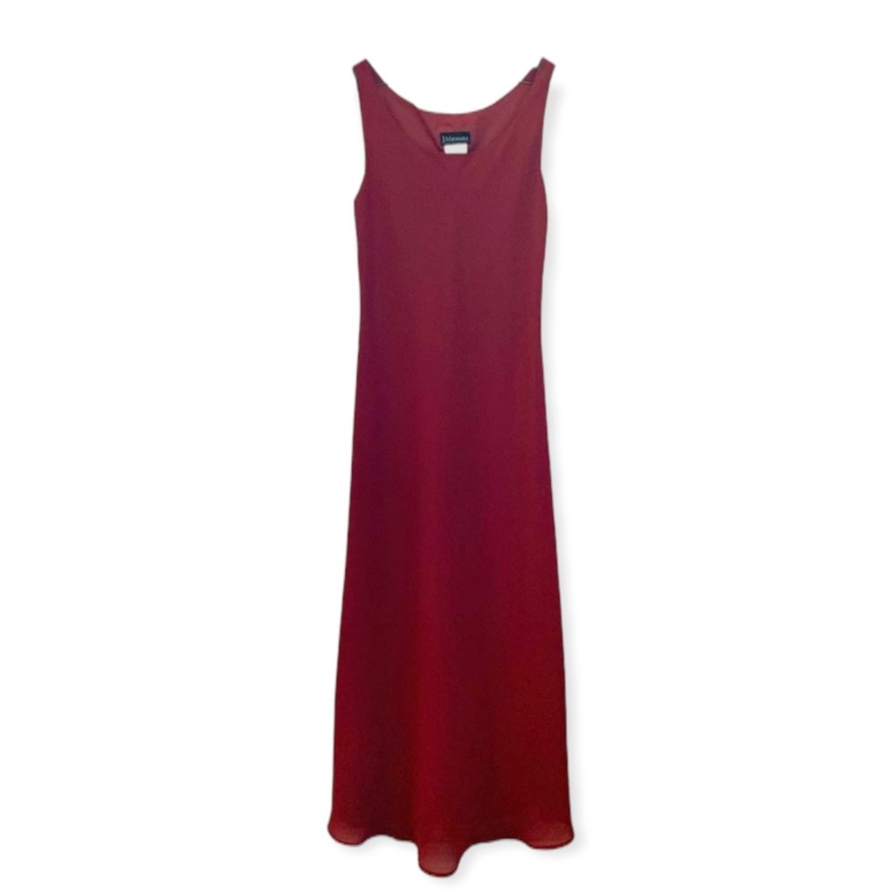 J. Michaels Elegant Woman's Burgundy FL Dress - Size 8